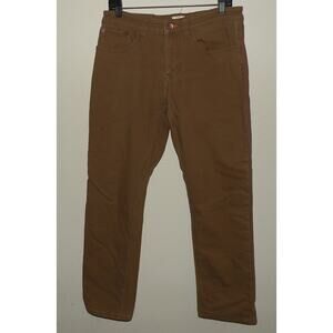 Weatherproof Vintage Regular Men’s 32 x 31 Fleece Lined Canvas Pants Brown